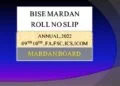 BISE Mardan Board Roll No Slip Annual Examination 2024