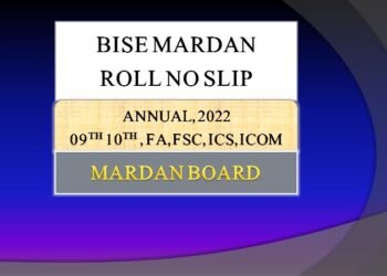 BISE Mardan Board Roll No Slip Annual Examination 2024
