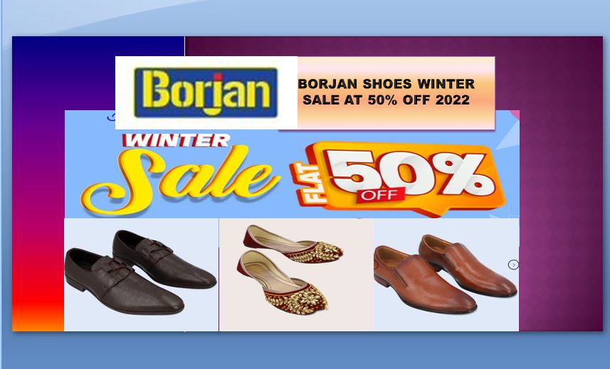 Borjan Shoes winter sale 2024 flat 50% off