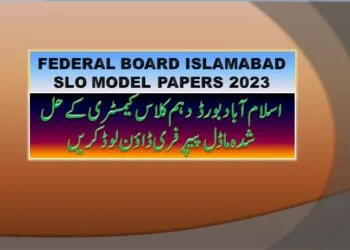 SLO MODEL PAPERS CLASS 10TH