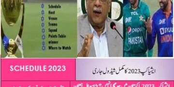 Asia Cup 2023 Schedule and Venues