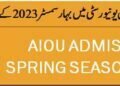 Allama Iqbal open university AIOU admission