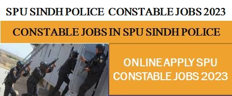 Sindh Police constable jobs 2023 online apply