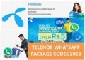 Telenor whatsapp package code 2023