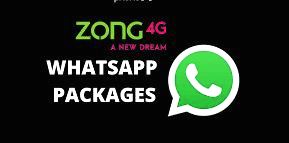 Zong Monthly Whatsapp Package 2023