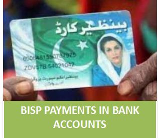 BISP funds in bank accounts