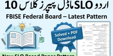 Federal Board Urdu SLO Model Papers Class 10